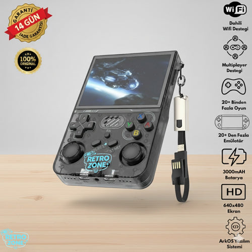RetroZone™ Taşınabilir Retro Oyun Konsolu 20.000+ Oyun Seçeneğiyle